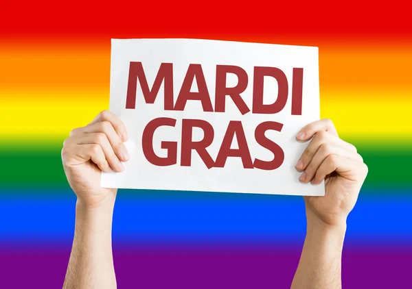 Carte Mardi Gras — Photo