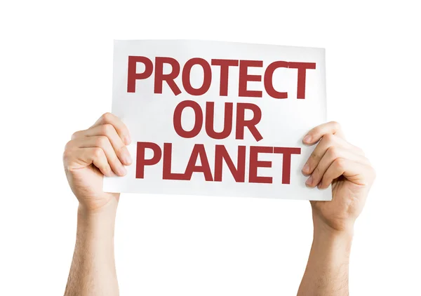 Proteger nuestra tarjeta Planeta — Foto de Stock