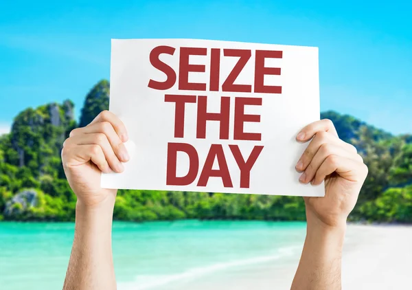 Seize the Day card — Stock Photo, Image