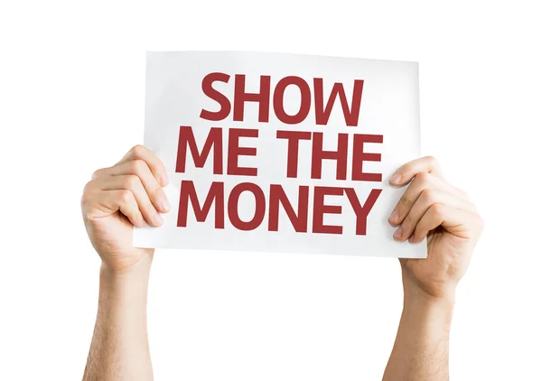 Show Me The Money karta — Stock fotografie