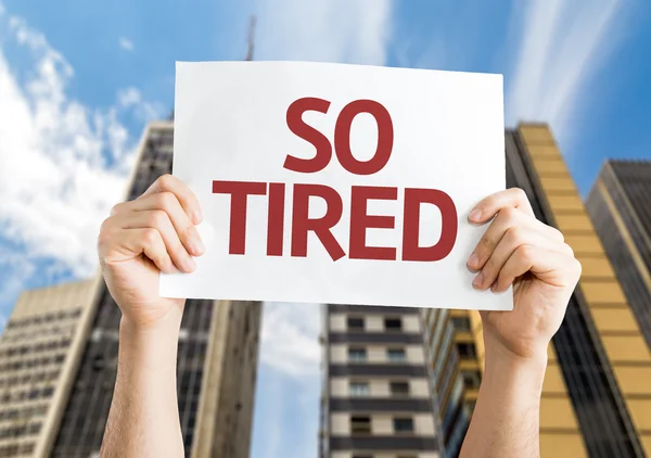 So Tired card — Stock Photo, Image
