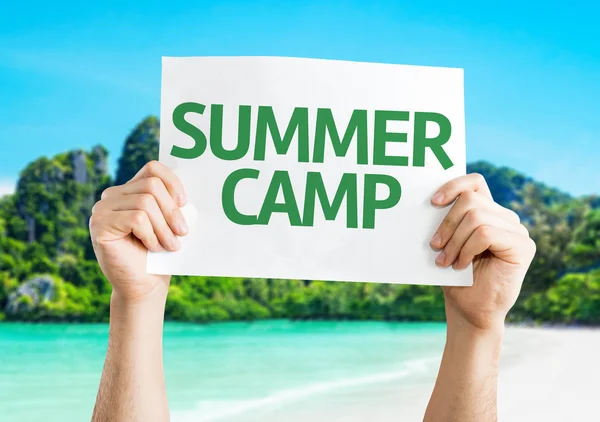 Tarjeta Campamento de verano — Foto de Stock