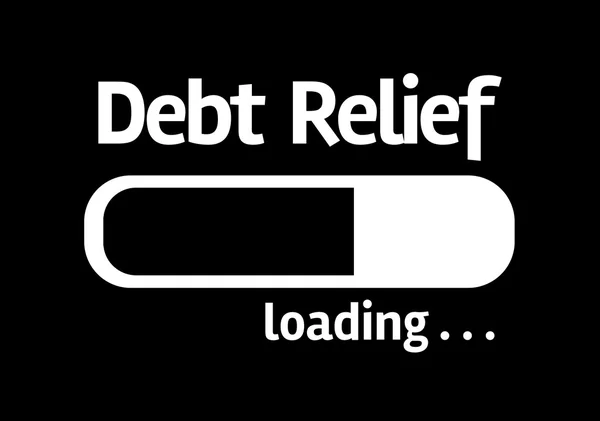 Black board: Debt Relief — Stock Photo, Image