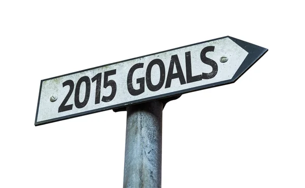 2015 Goals sign — Stock Photo, Image