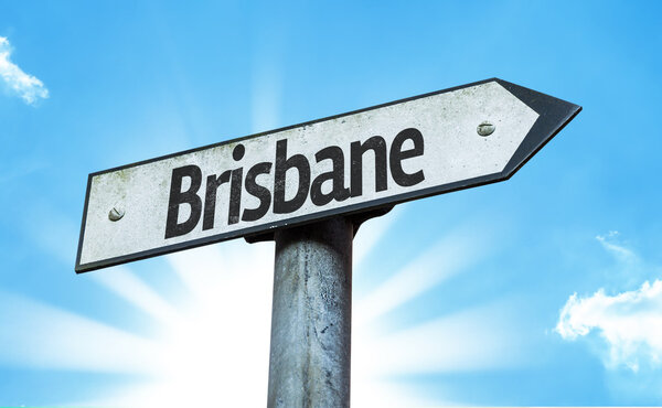 Text:Brisbane on sign