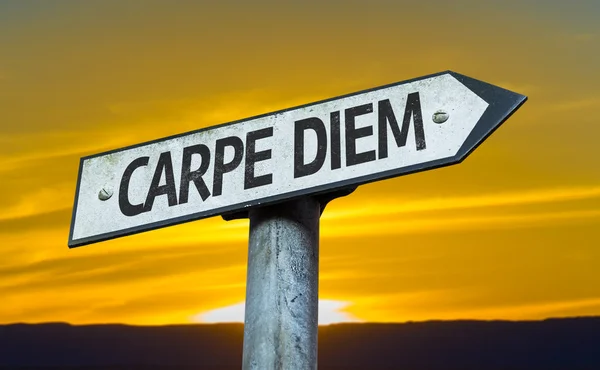 Carpe diem znamení — Stock fotografie