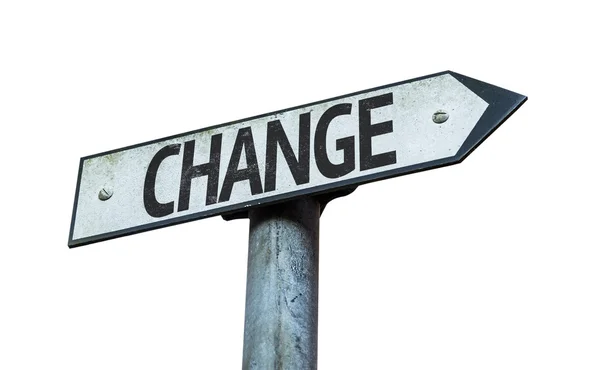 Text:Change  on sign — Stock Photo, Image