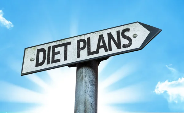 Segno piani di dieta — Foto Stock