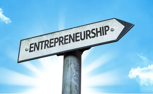 Text : Entrepreneurship on sign — Stock Photo, Image