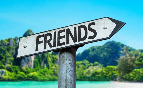 Text : Friends on sign — Stock Photo, Image