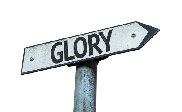 Text : Glory on sign — Stock Photo, Image