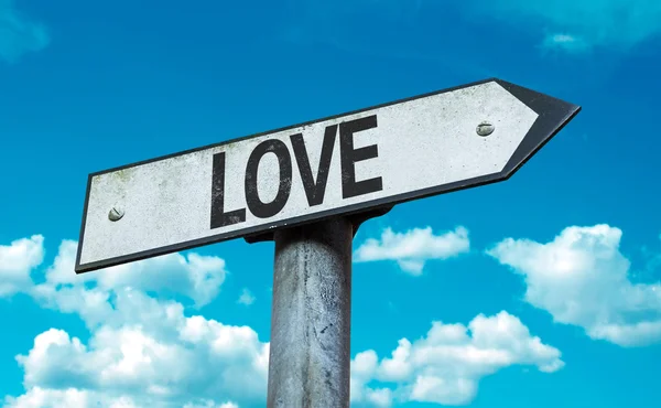 Text:Love on sign — Stock Photo, Image