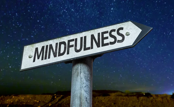 Tekst: Mindfulness op teken — Stockfoto