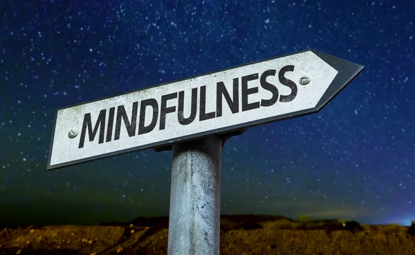 Testo: Mindfulness on sign — Foto Stock