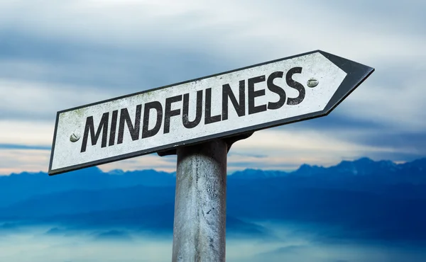 Text:Mindfulness on sign — Stock Photo, Image