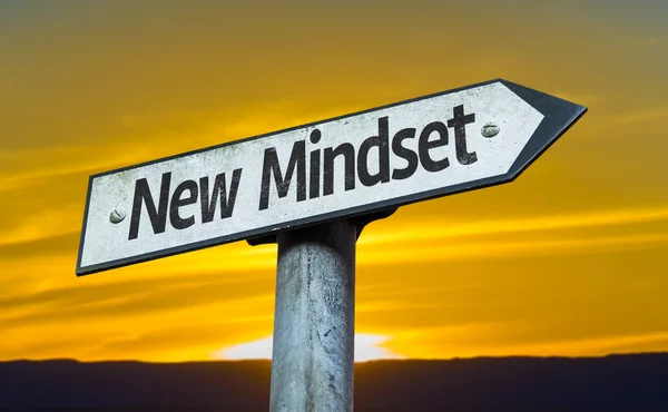 Nuovo segno Mindset — Foto Stock