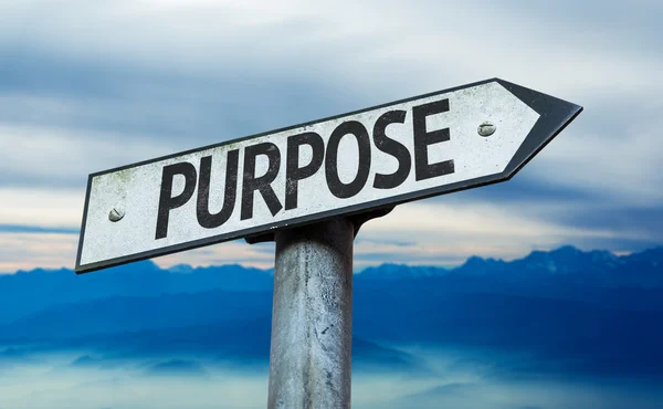 Text  Purpose  sign — Stock Photo, Image