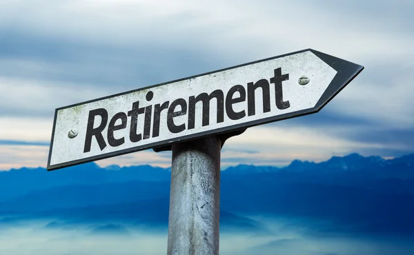 Text  Retirement on sign — Stock Photo, Image