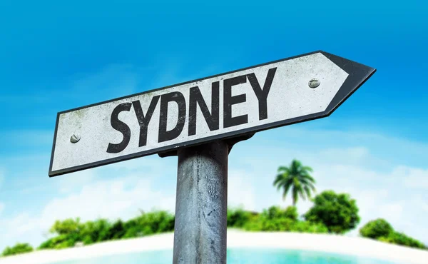Text Sydney  on sign — Stock Photo, Image