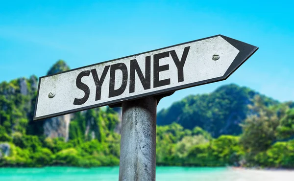 Text Sydney  on sign — Stock Photo, Image