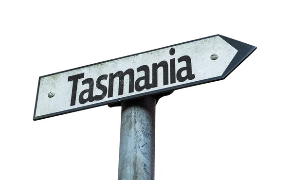 Text Tasmania on sign — Stock Photo, Image