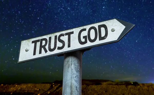 Trust God sign — Stock Photo, Image