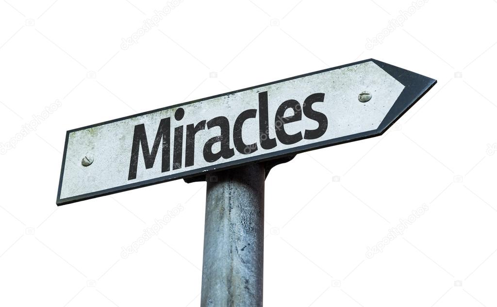 Miracles sign isolated