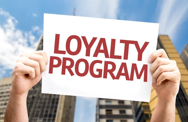 Loyalty programma kaart — Stockfoto