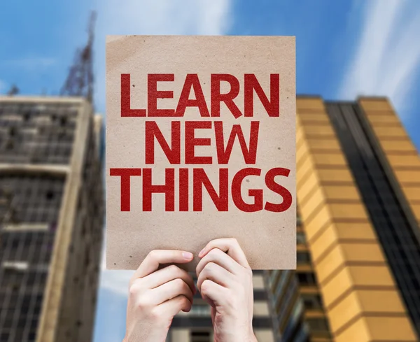 Learn New Things card — Stock Photo, Image