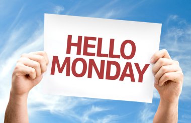 Merhaba pazartesi kartı.