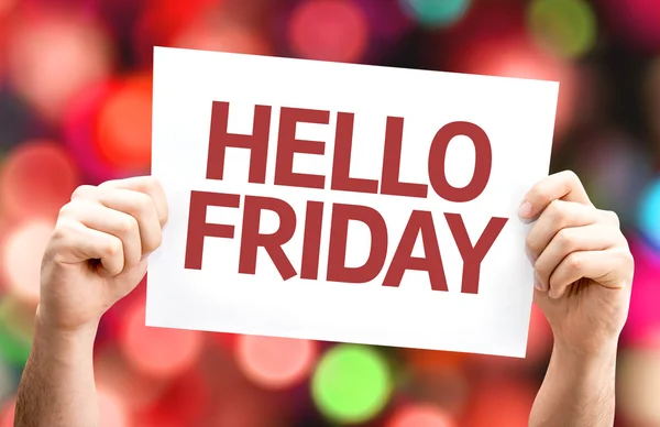 Hello Friday card — Stock Photo, Image