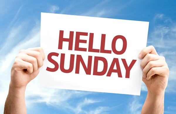 Hello Sunday card — Stock Photo, Image