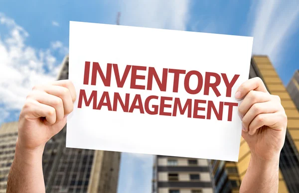 Inventory Management card — Stock Photo, Image