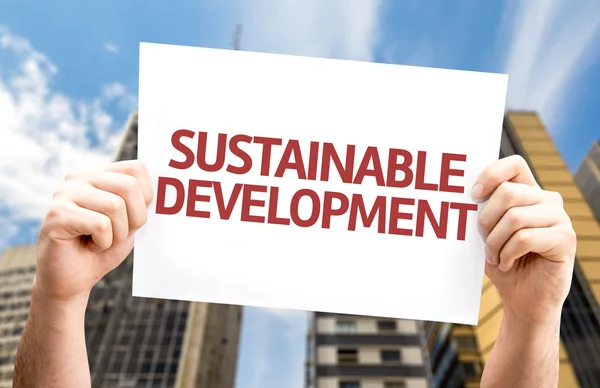 Sustainable Development card — Stock Photo, Image