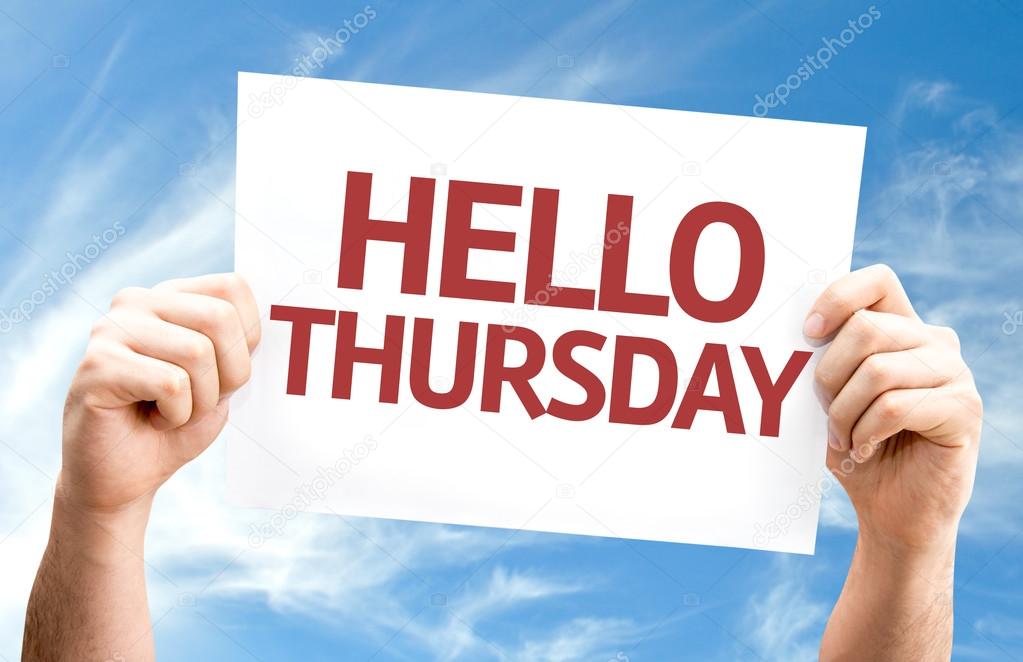 Hello Thursday card