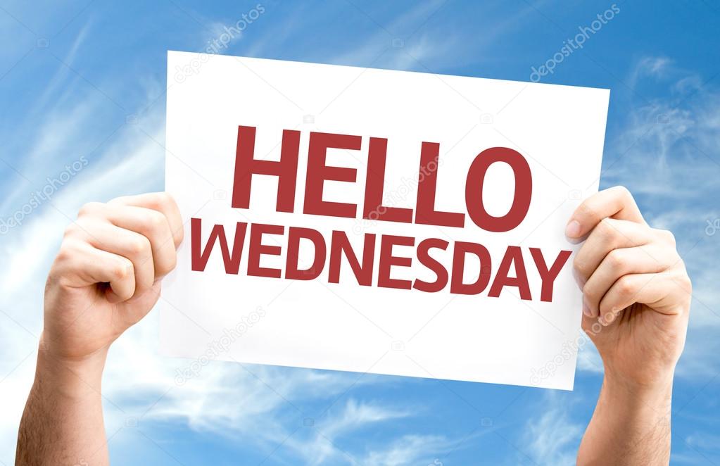 Hello Wednesday card