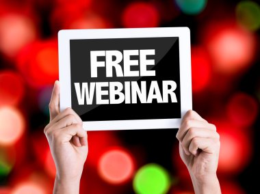 Tablet PC metin ile ücretsiz Webinar