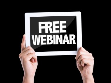 Tablet PC metin ile ücretsiz Webinar