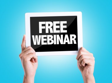 Tablet PC metin ile ücretsiz Webinar