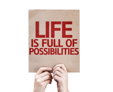 Life is Full Of Possibilities card clipart