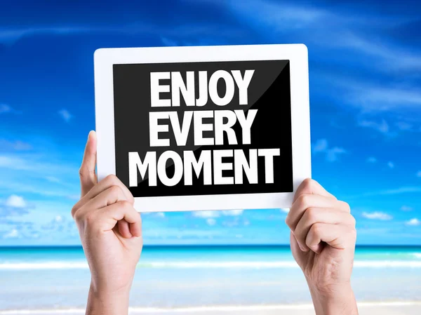 Text Enjoy Every Moment — Stock Photo, Image
