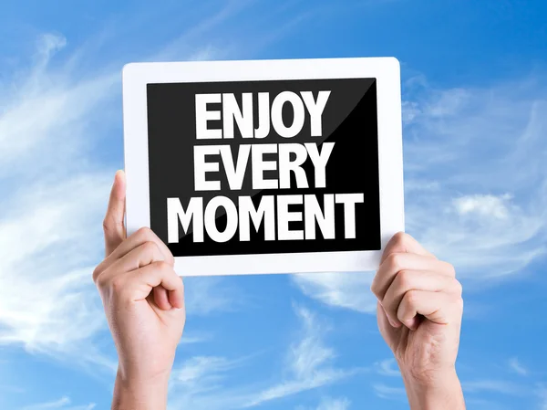 Text Enjoy Every Moment — Stock Photo, Image