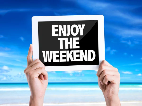 Text Enjoy the Weekend — Stock Photo, Image