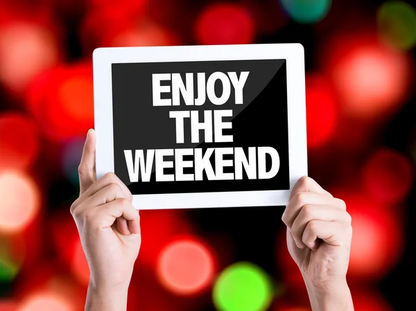 Text Enjoy the Weekend — Stock Photo, Image