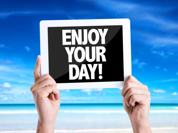 Text Enjoy Your Day — Stock Photo, Image