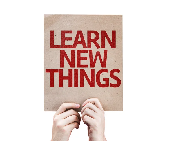 Learn New Things card — Stock Photo, Image