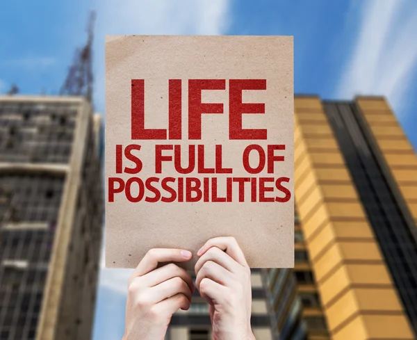 Life is Full Of Possibilities card — Stock Photo, Image