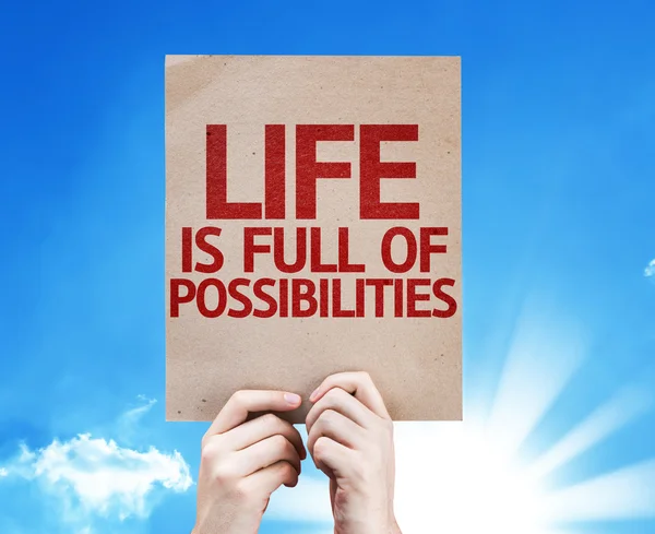 Life is Full Of Possibilities card — Stock Photo, Image