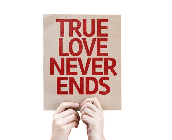 True Love Never Ends tarjeta — Foto de Stock