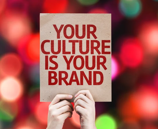 Your Culture is Your Brand card — Stock Photo, Image